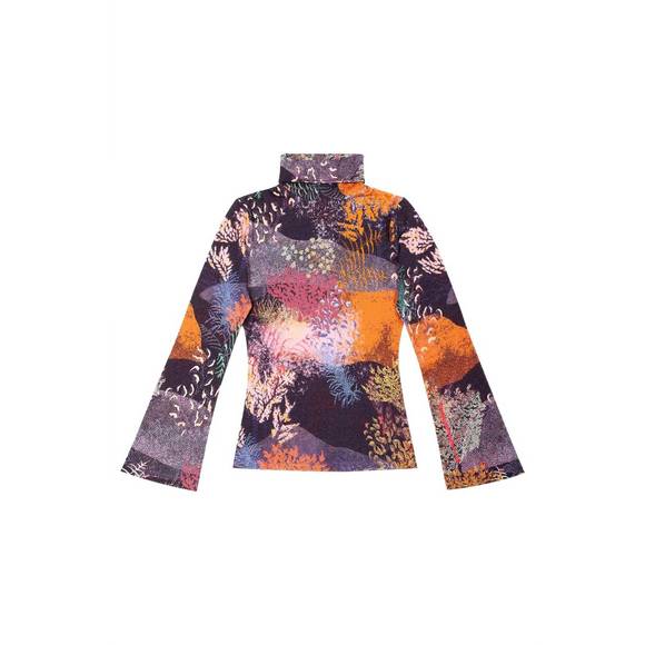 NEW UNTITLED IN MOTION orma turtleneck top in tramuntana - Picture 3 of 3